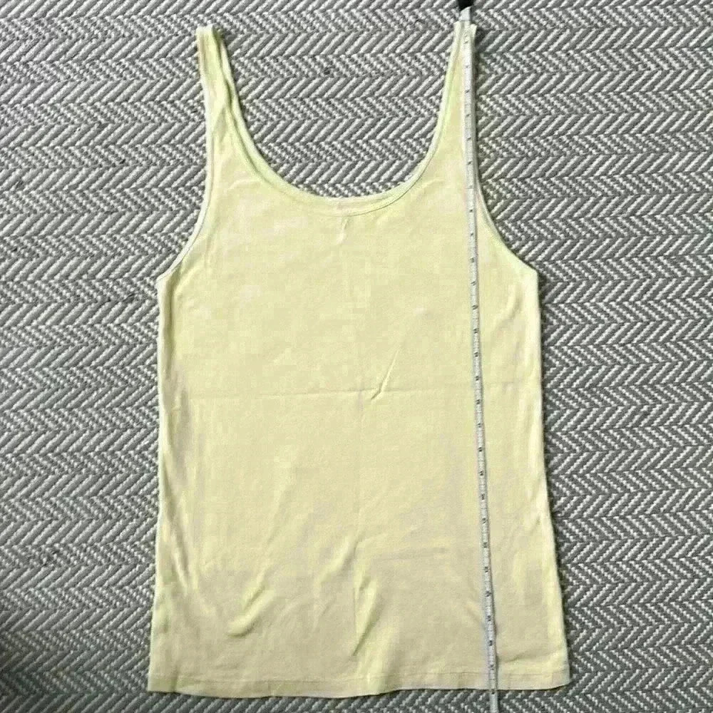 Eileen Fisher organic cotton slim fit long length tank size L - Picture 7 of 7